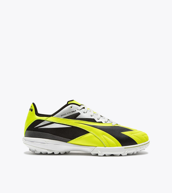 Diadora Brasil Icon Sala TF Soccer Shoes (fluorescent yellow DD/black)