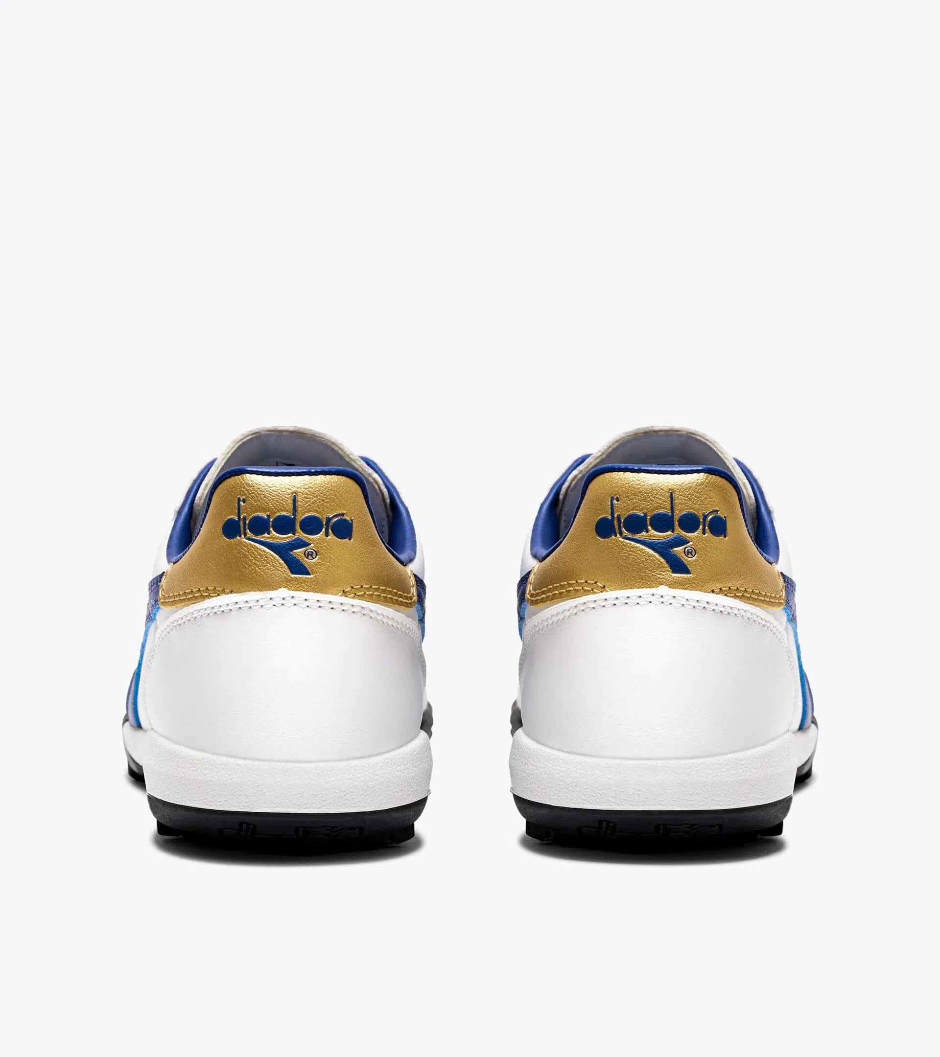 Diadora Brasil 2 R TFR Soccer Cleats (white/mazarine blue/gold)-Soccer Command