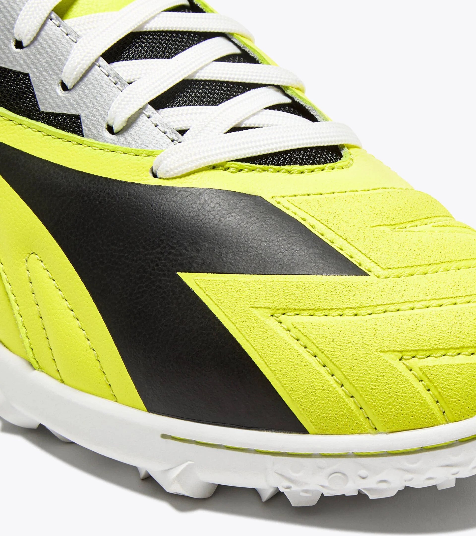 Zapatillas de fútbol Diadora Brasil Icon Sala TF (amarillo fluorescente DD/negro)