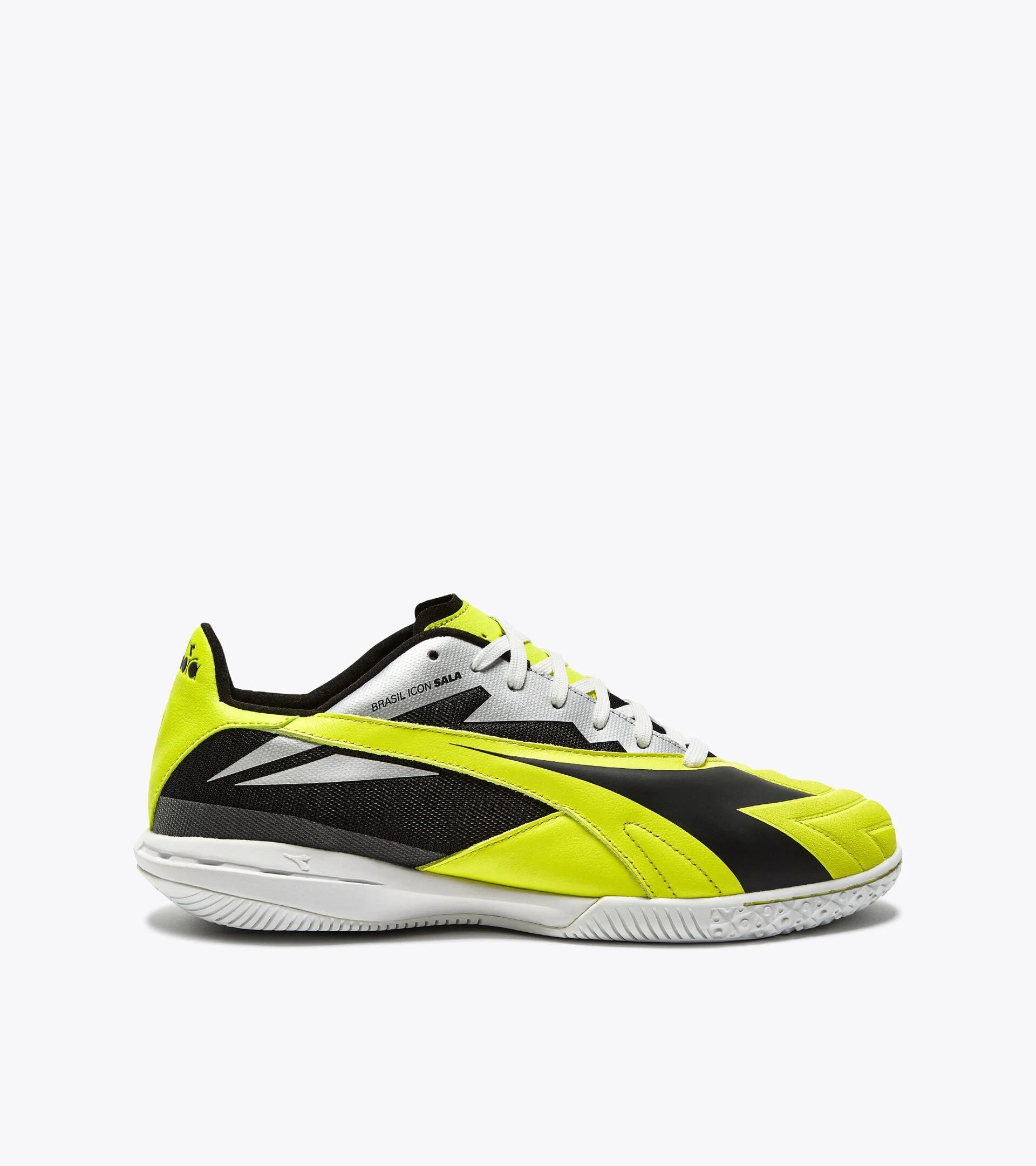 Zapatillas de fútbol Diadora Brasil Icon Sala ID (amarillo fluorescente DD/negro)
