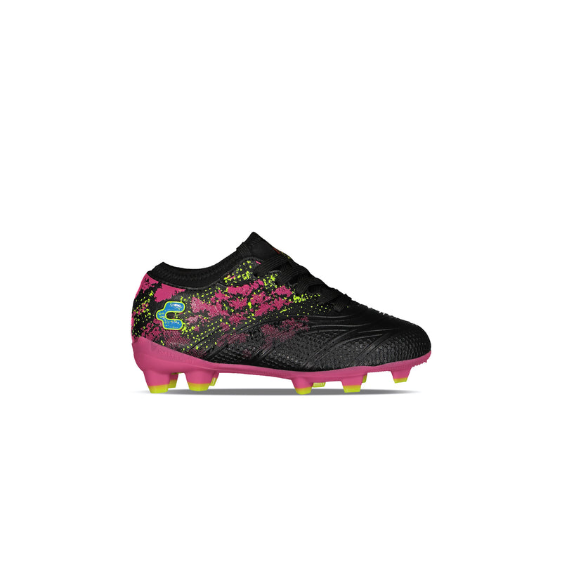 Charly Blaze Youth FG Cleats (black/fiusia)
