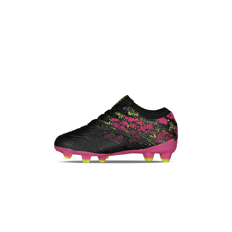 Charly Blaze Youth FG Cleats (black/fiusia)