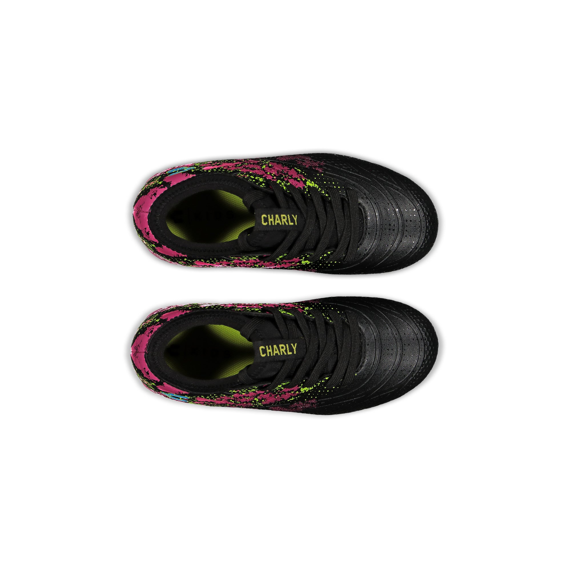 Botas de fútbol Charly Blaze Youth FG (negro/fiusia) 