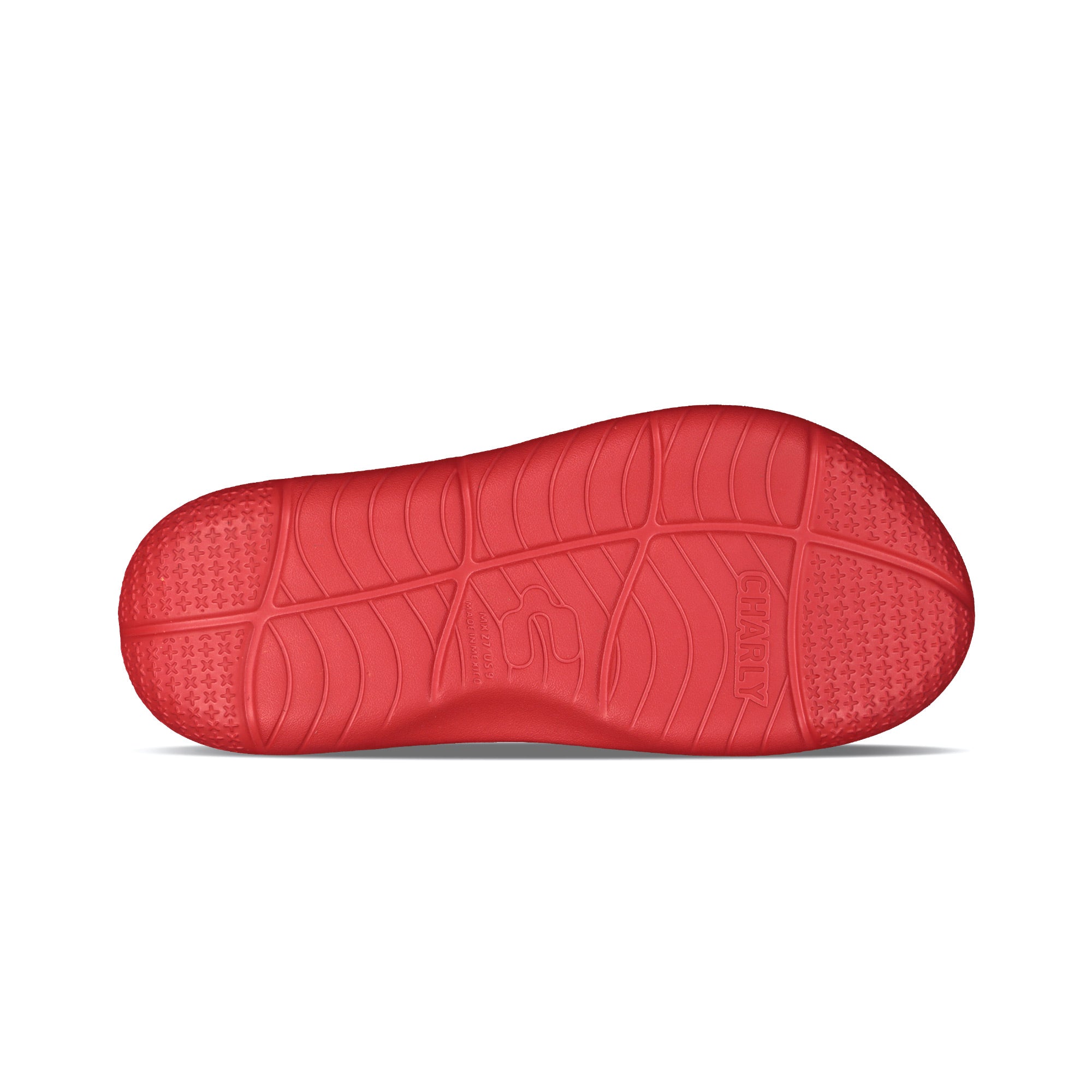 Sandalias Charly Shanda para hombre (rojas) 