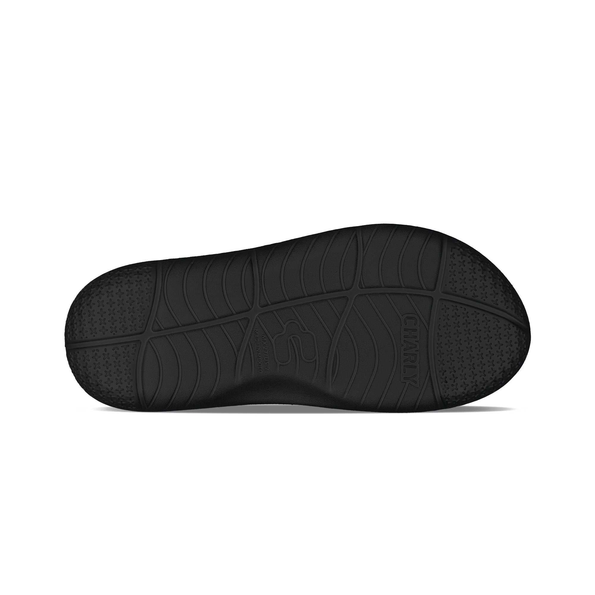 Sandalias Charly Shanda para hombre (negras) 