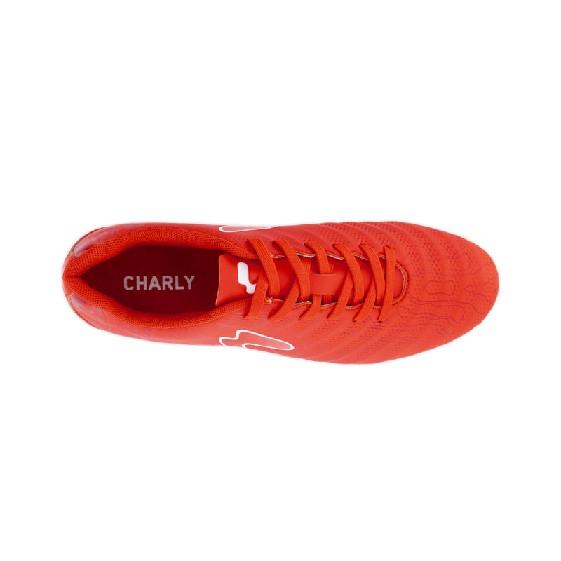 Charly Hot Cross 2.0 FG Soccer Cleats - Red