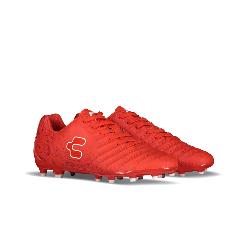 Charly Hot Cross 2.0 FG Soccer Cleats - Red