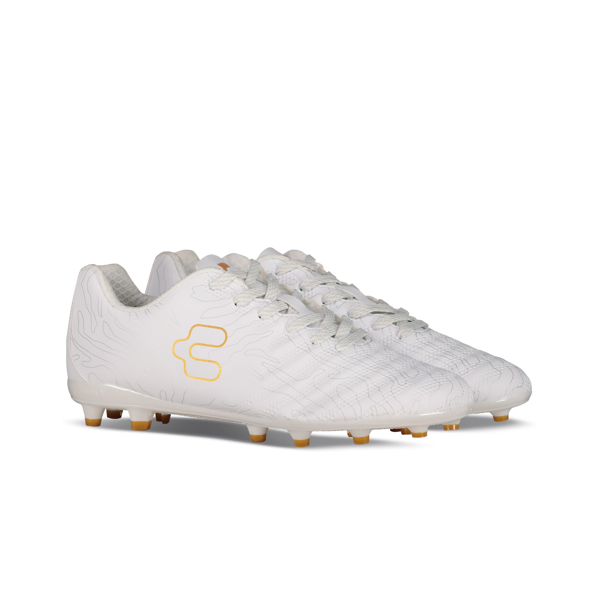 Botas de fútbol Charly Hot Cross 2.0 FG - Blanco/Dorado