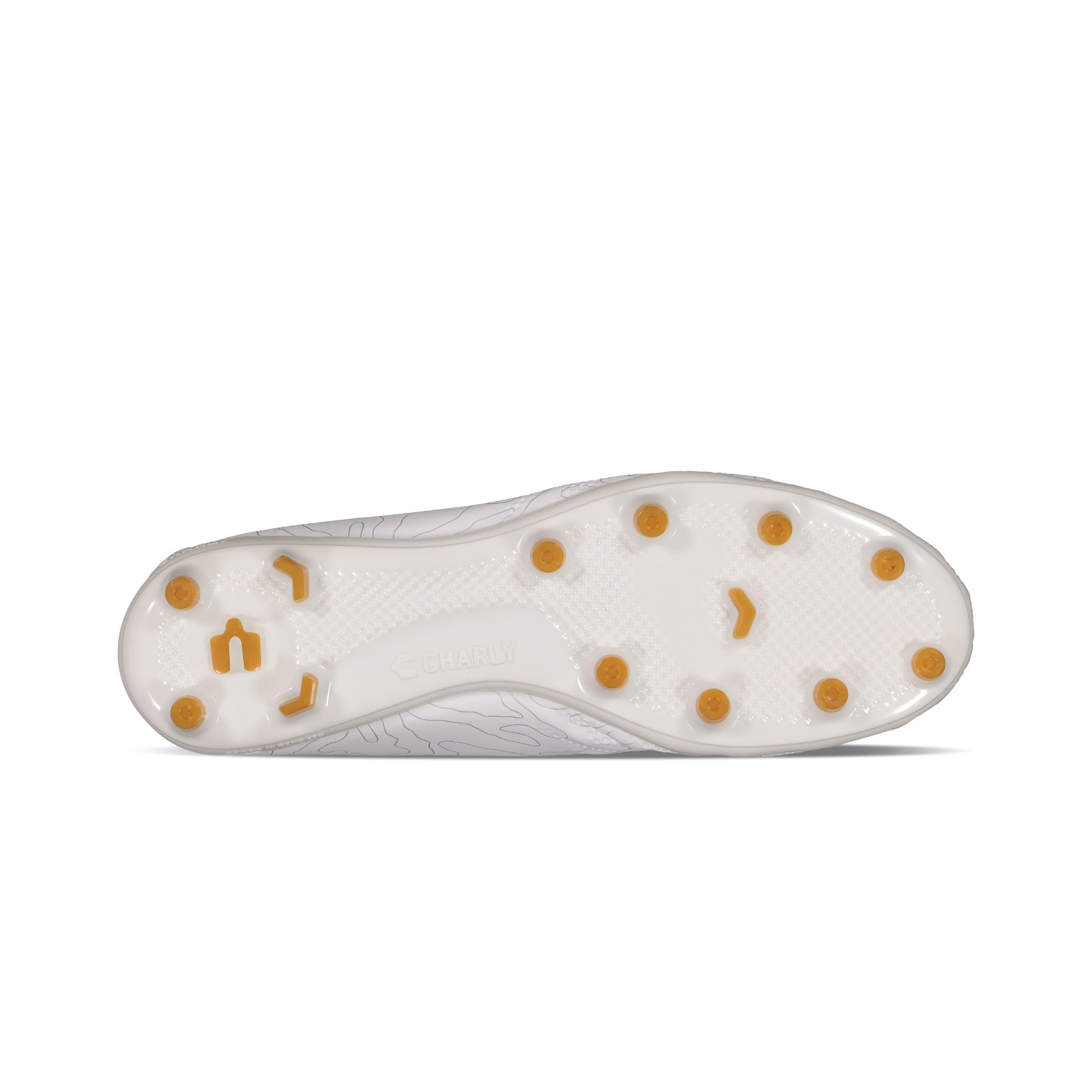 Botas de fútbol Charly Hot Cross 2.0 FG - Blanco/Dorado