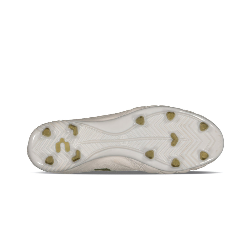 Charly Legendario LT 2.0 FG Soccer Cleats - White/Gold-Soccer Command