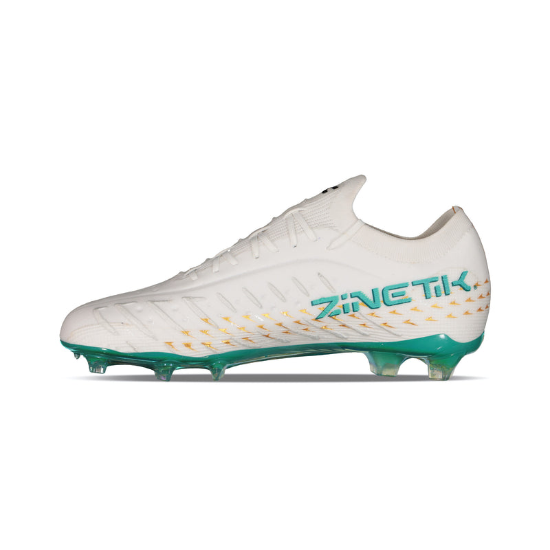 Charly Zinetik PFX Soccer Cleats (white/aqua)