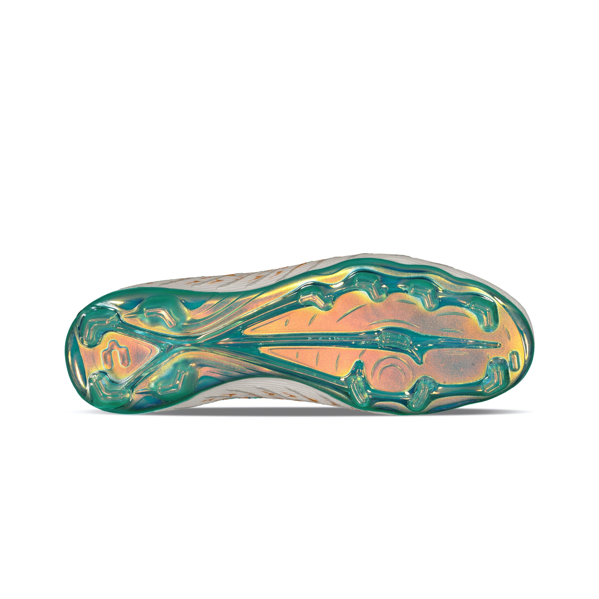 タンタン Charly Zinetik PFX Soccer Cleats (white/aqua)