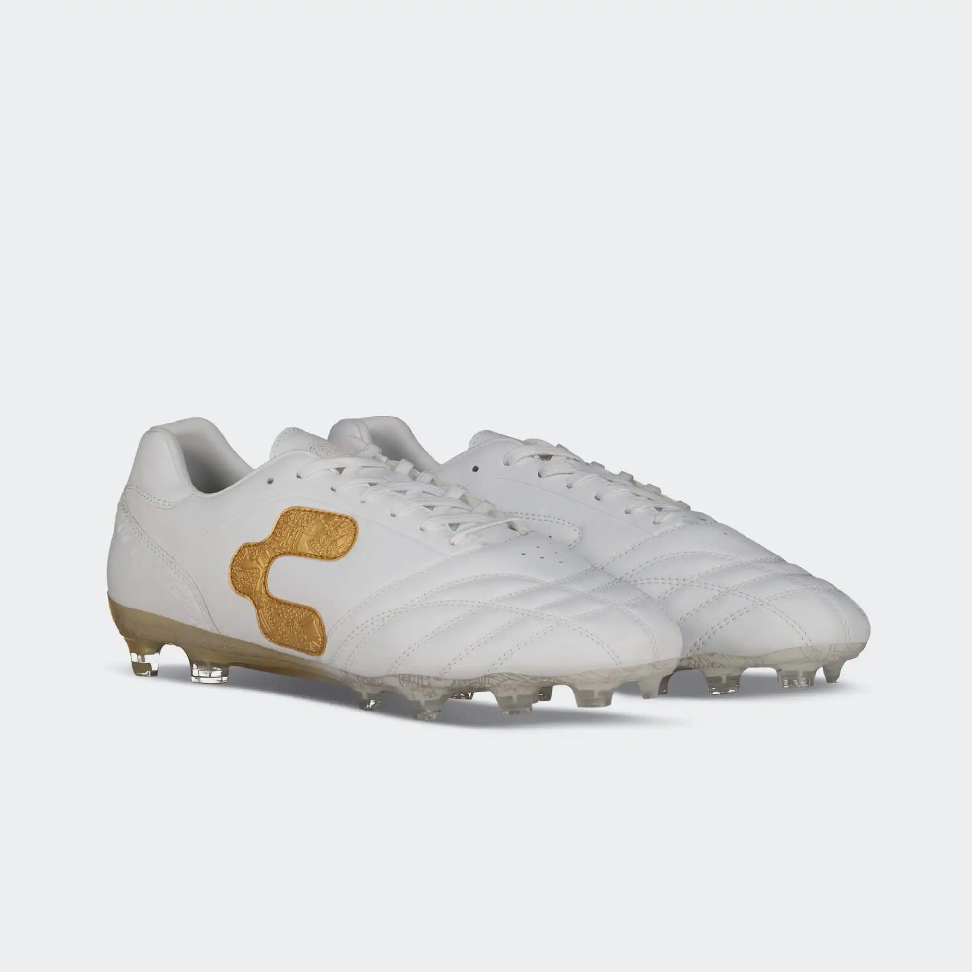 Charly Legendario 26 Select Soccer Cleats (white/gold)