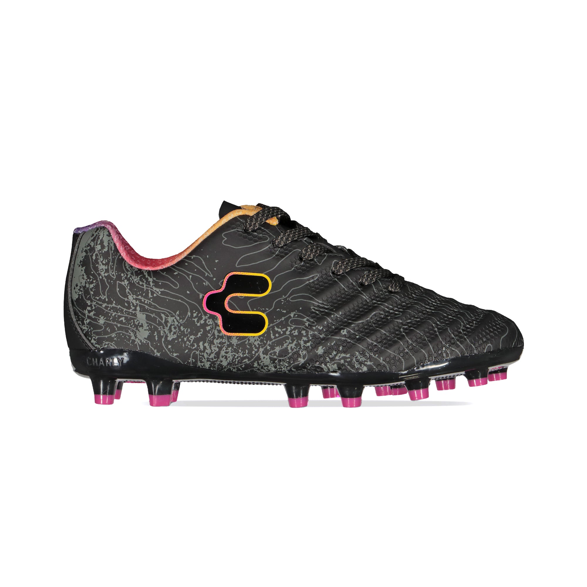 Charly Hotcross 2.0 JR Soccer Cleats (black/multi)-Soccer Command