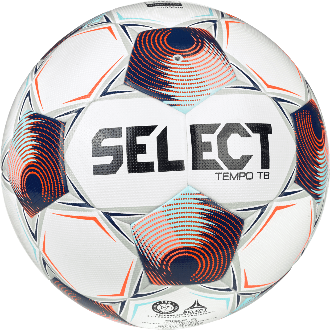Paquete de 4 balones de fútbol Select Tempo TB v25 NFHS (incluye bolsa para balones)