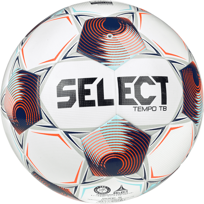 Select Tempo TB v25 NFHS Soccer Ball Bundle (4-pack with ball bag)