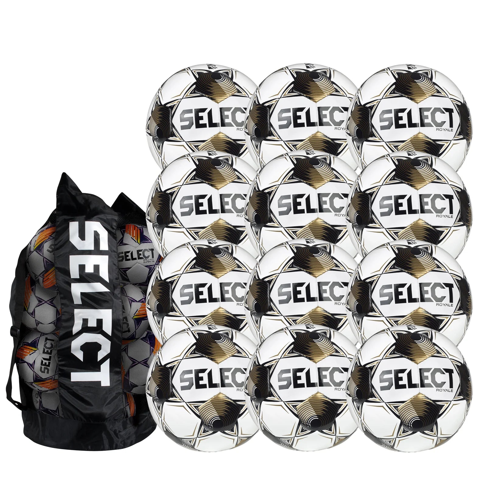 Select Royale v25 NFHS Soccer Ball Bundle (12-pack with ball bag)