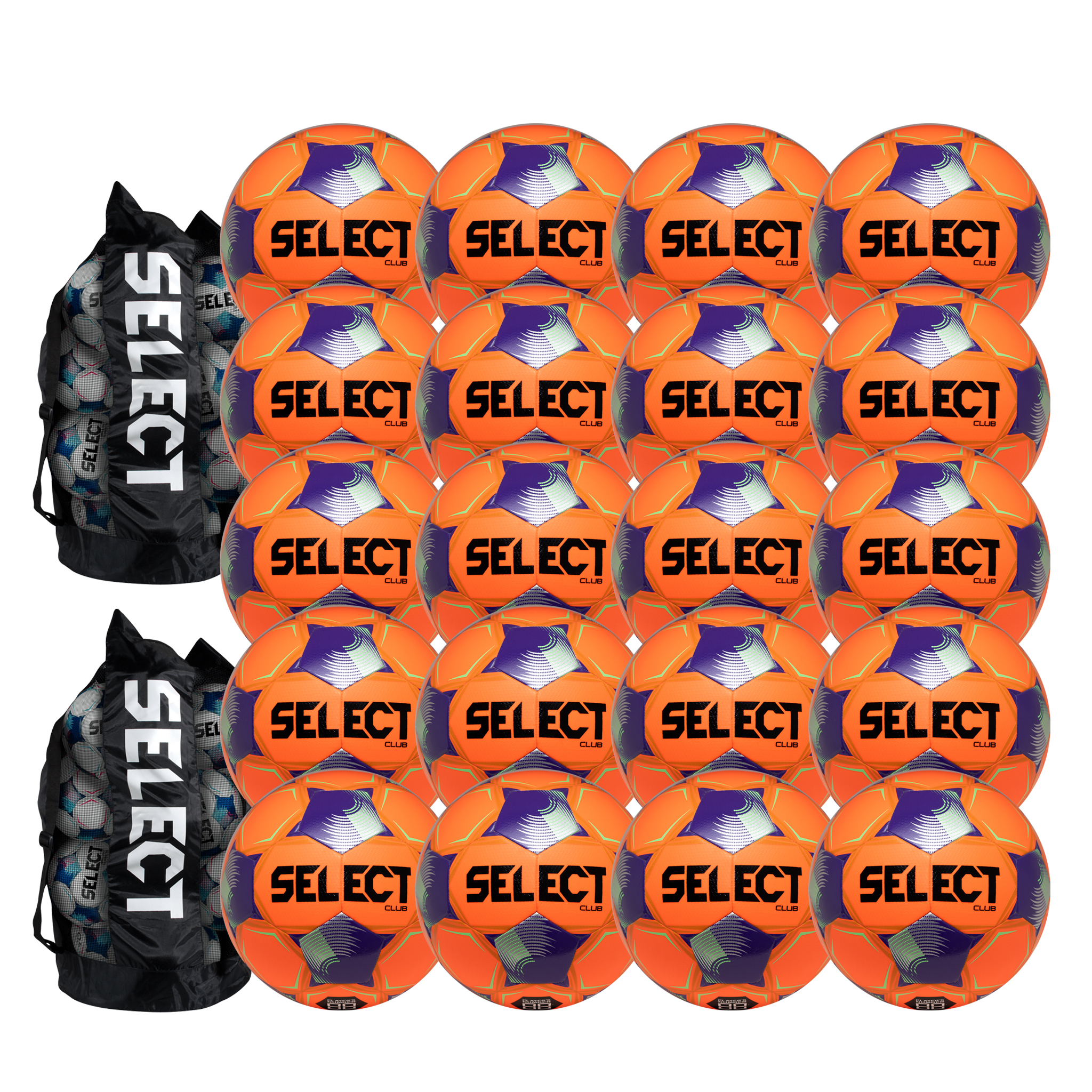 Select Club DB v26 Soccer Ball Bundle (20-pack with 2 ball bags)