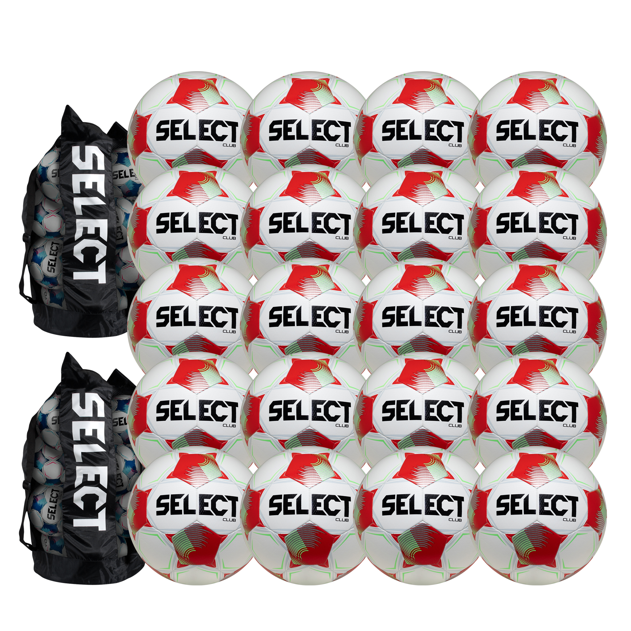 Select Club DB v26 Soccer Ball Bundle (20-pack with 2 ball bags)