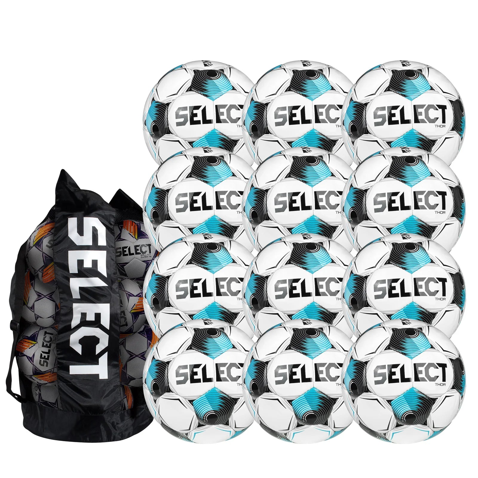 Select Thor NFHS v25 Soccer Ball Bundle (12-pack with ball bag)