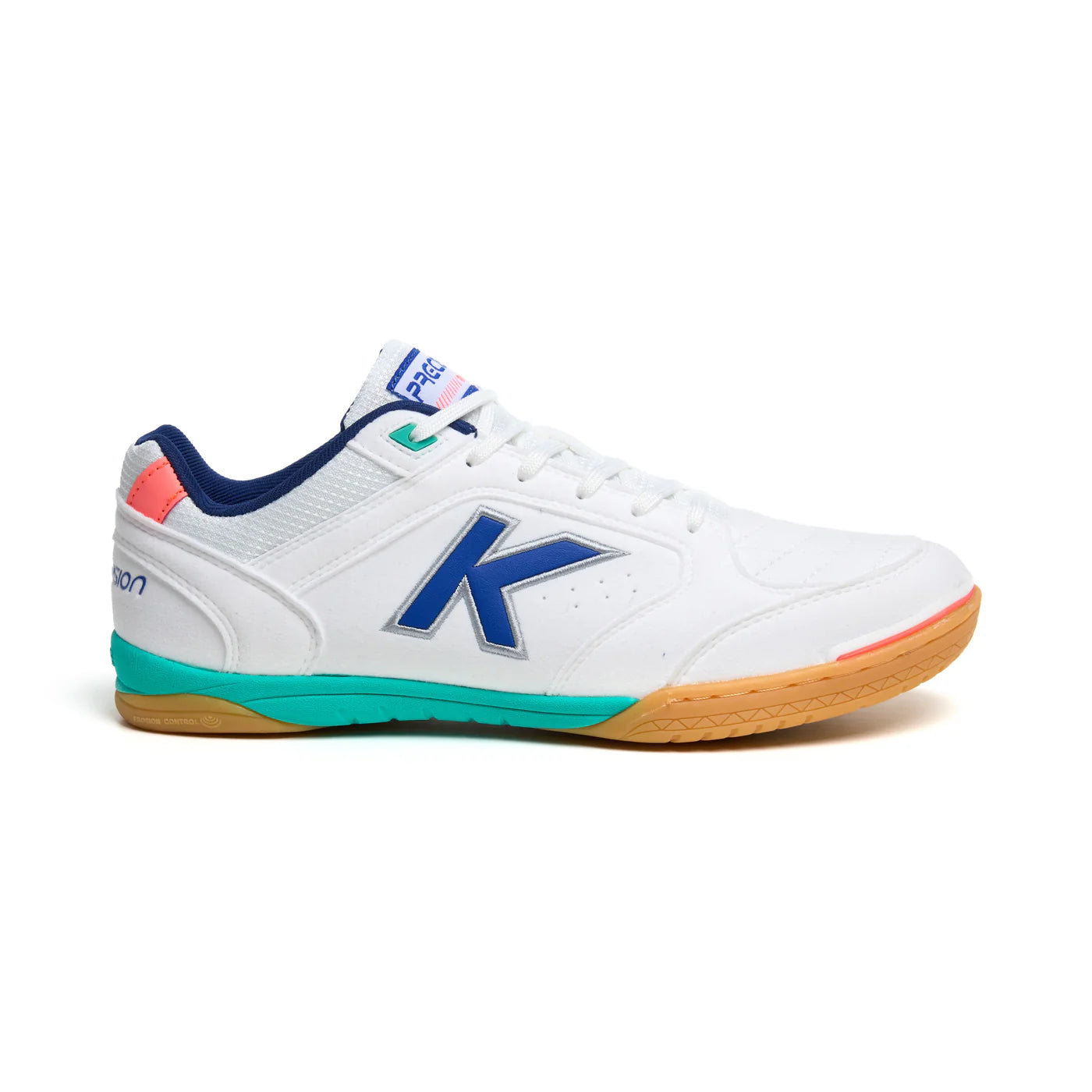 Kelme Precision Futsal Shoes (white/aqua)