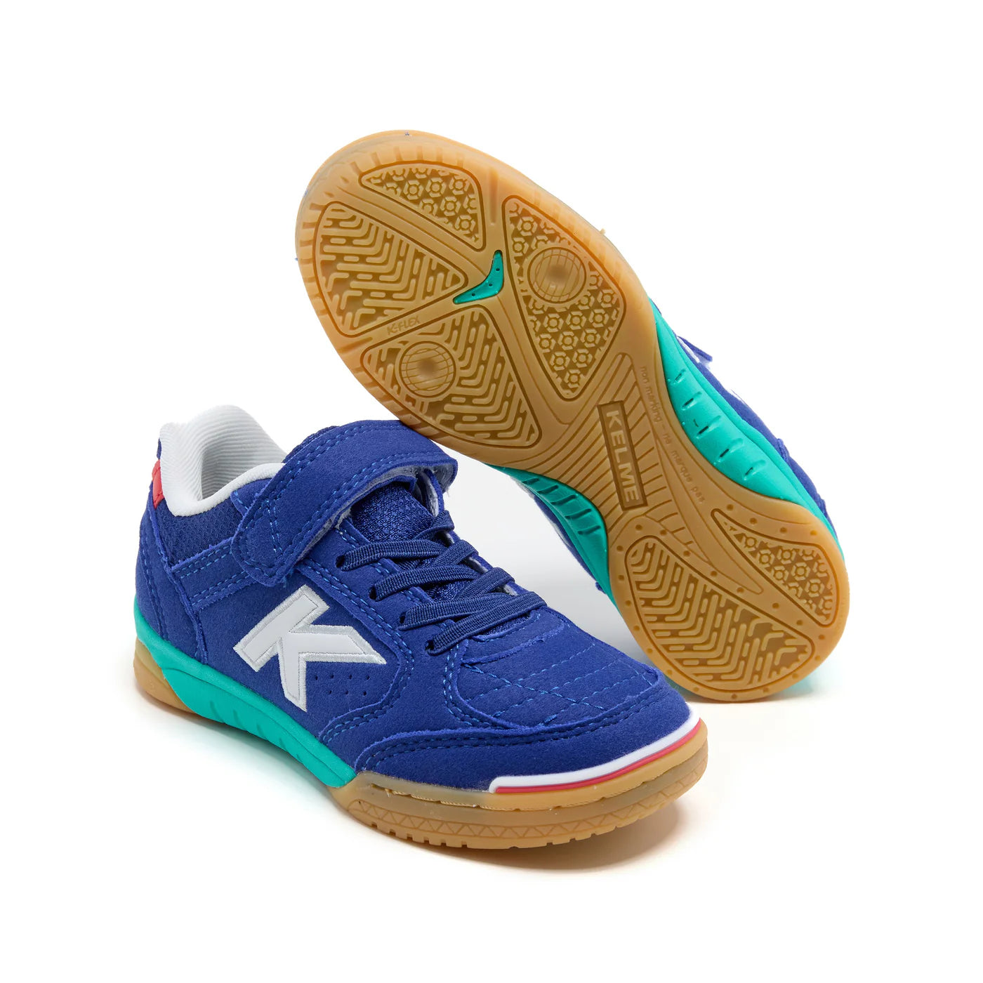 Kelme Precision Elastic Futsal Shoes (royal/turquoise)