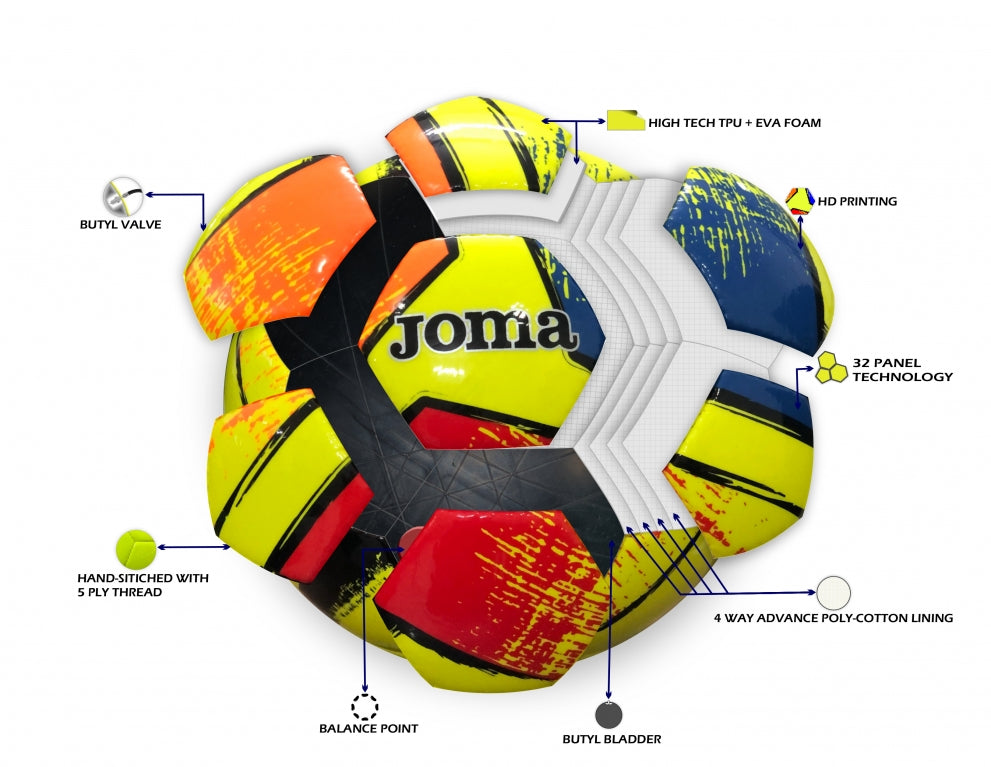 Balones de fútbol Joma Dali II (paquete de 12)