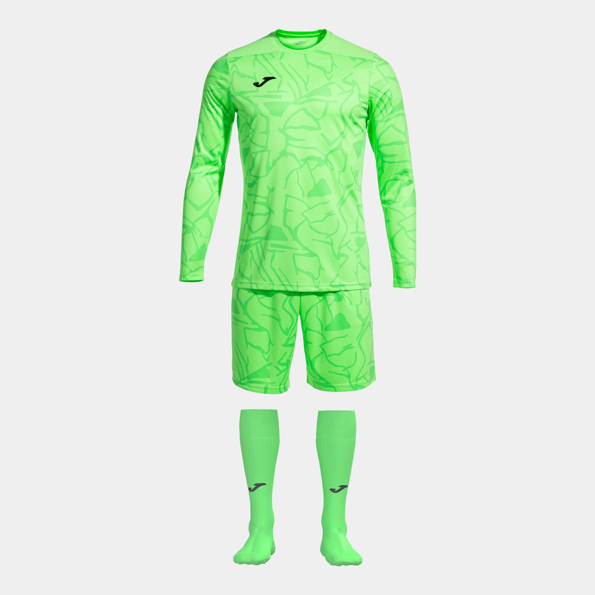 Ensemble Gardien De But Joma Winner Pour 11-12 Ans - Maillot Manches Longues Et Short - Rose Fluo/noir, 100% Polyester