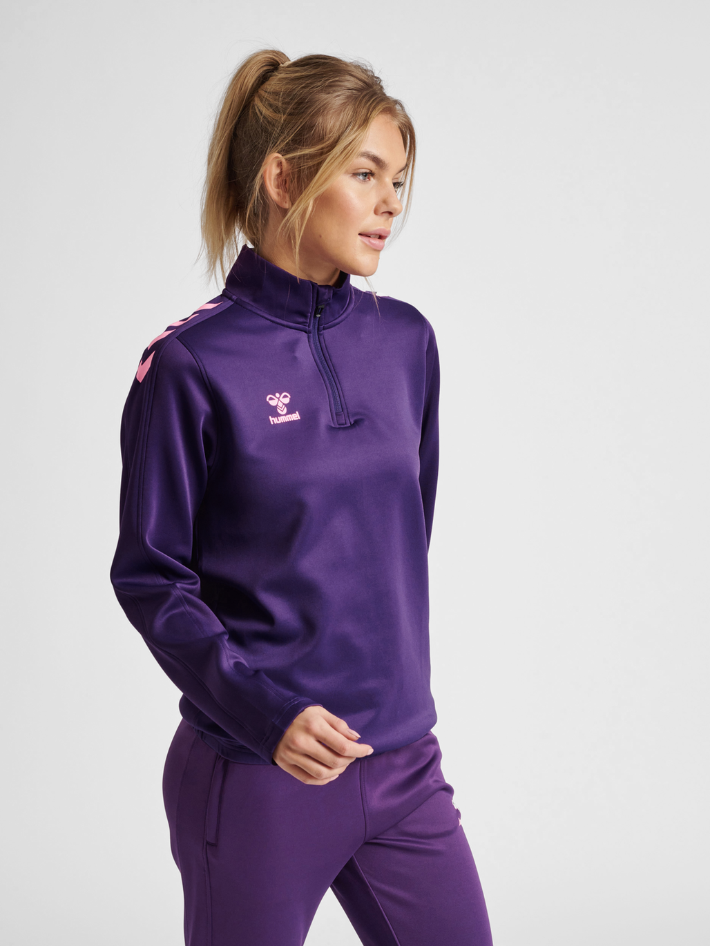 Sudadera Hummel Core XK de media cremallera de poliéster (para mujer)