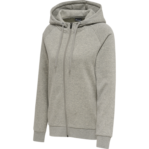 Sudadera con capucha y cremallera clásica roja de Hummel (para mujer)