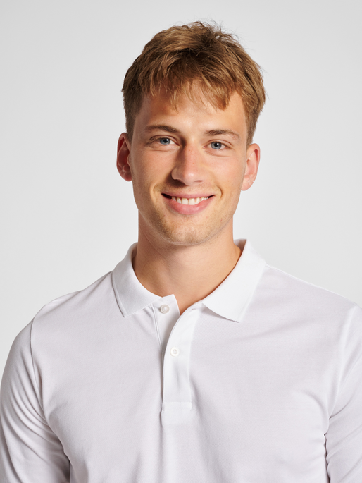 Polo clásico rojo hummel (para hombre)