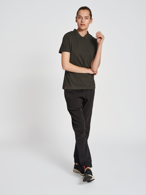 Polo clásico rojo hummel (para mujer)