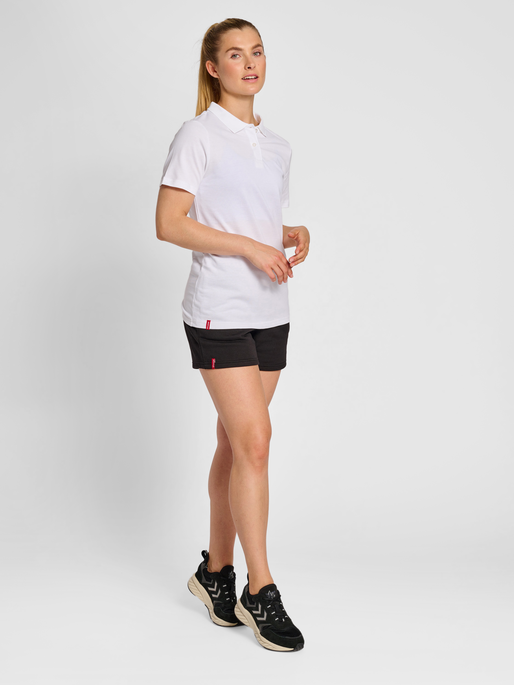 Polo clásico rojo hummel (para mujer)