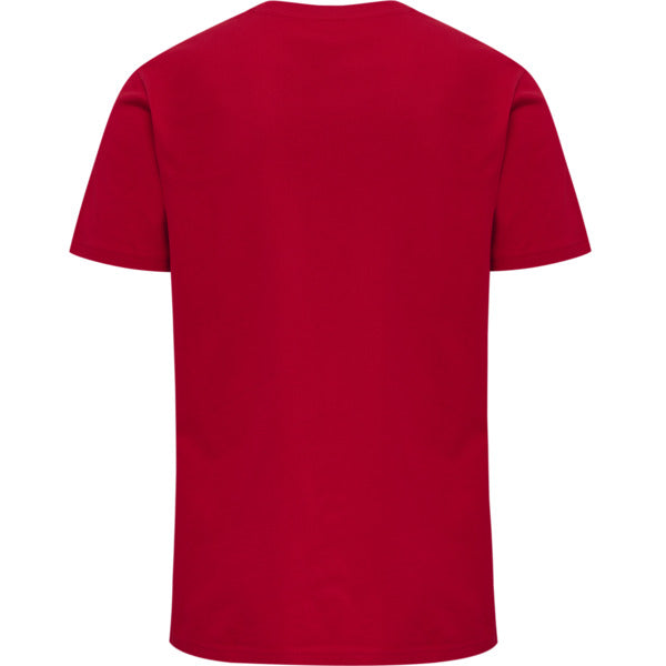 Camiseta básica roja de manga corta hummel (para hombre)