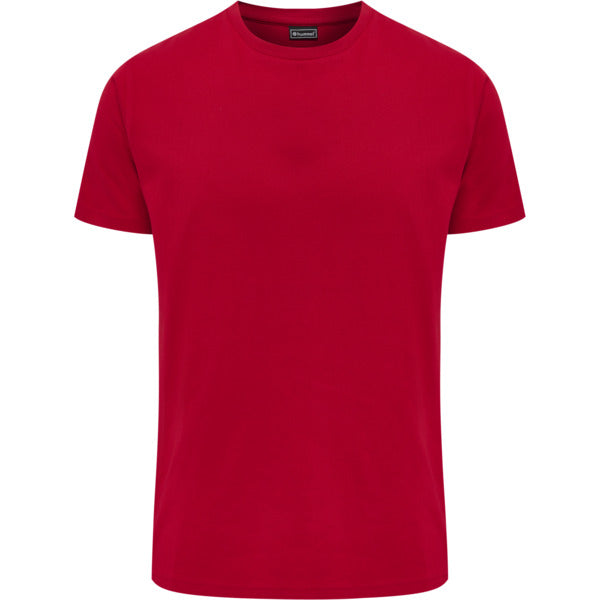 Camiseta básica roja de manga corta hummel (para hombre)