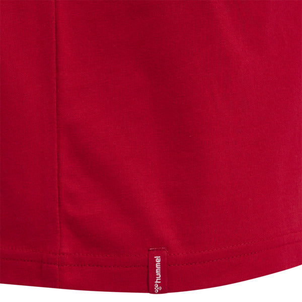 Camiseta básica roja de manga corta hummel (para hombre)