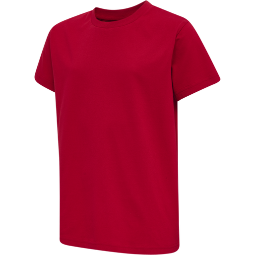 Camiseta básica roja hummel de manga corta (juvenil)