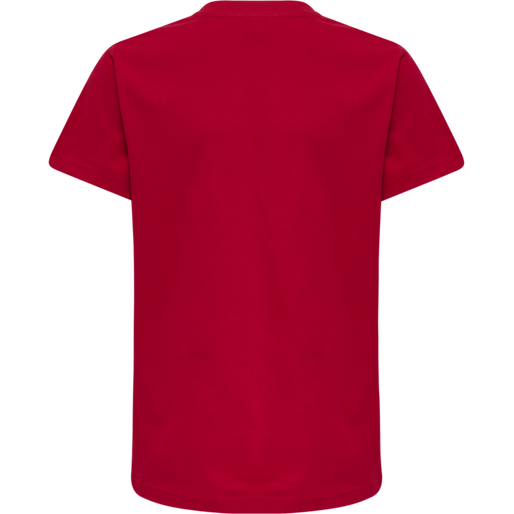 Camiseta básica roja hummel de manga corta (juvenil)