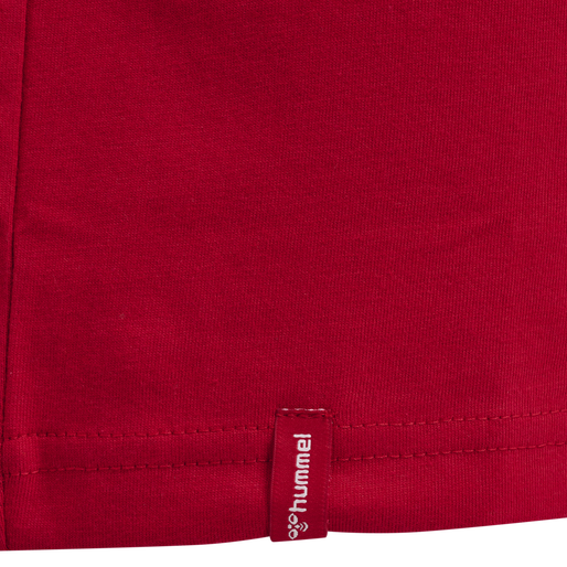 Camiseta básica roja hummel de manga corta (juvenil)