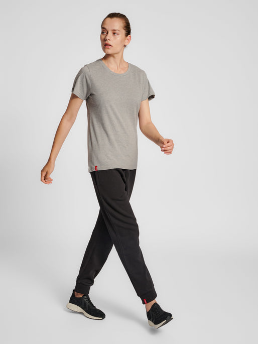 Camiseta básica roja de manga corta hummel (para mujer)