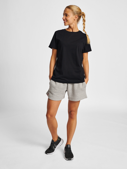 Camiseta Hummel roja de manga corta y corte pesado (para mujer)