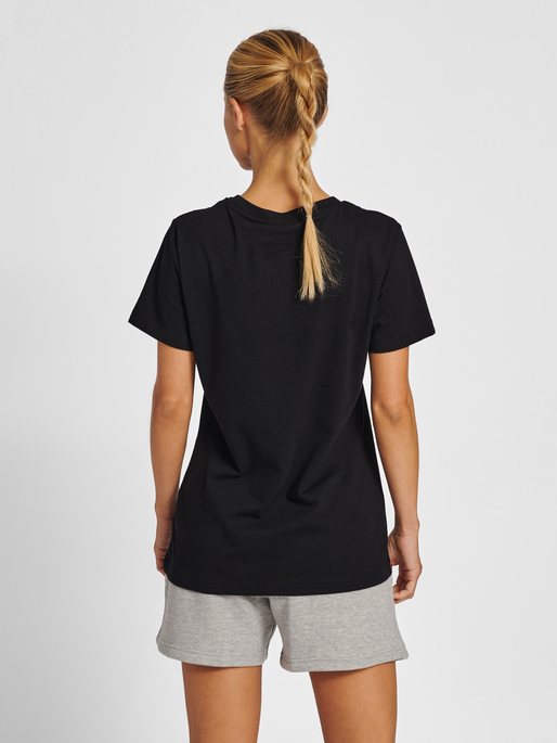 Camiseta Hummel roja de manga corta y corte pesado (para mujer)