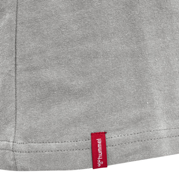 Camiseta Hummel roja de manga corta y corte pesado (para mujer)