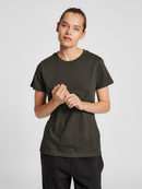 hummel Red Heavy SS T-Shirt (women's)