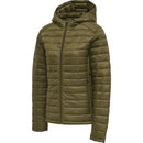 hummel Red Quilted Hooded Jacket (women's)