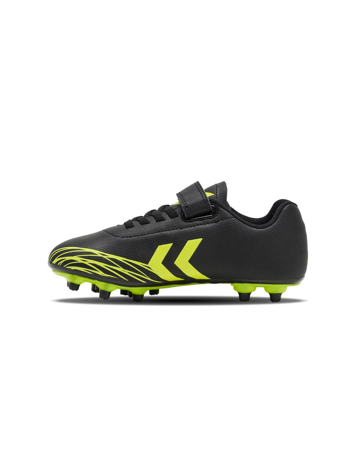 hummel Top Star Jr FG Soccer Cleats (black/yellow)-Soccer Command