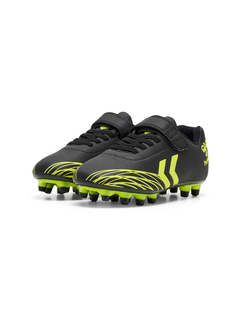 hummel Top Star Jr FG Soccer Cleats (black/yellow)-Soccer Command