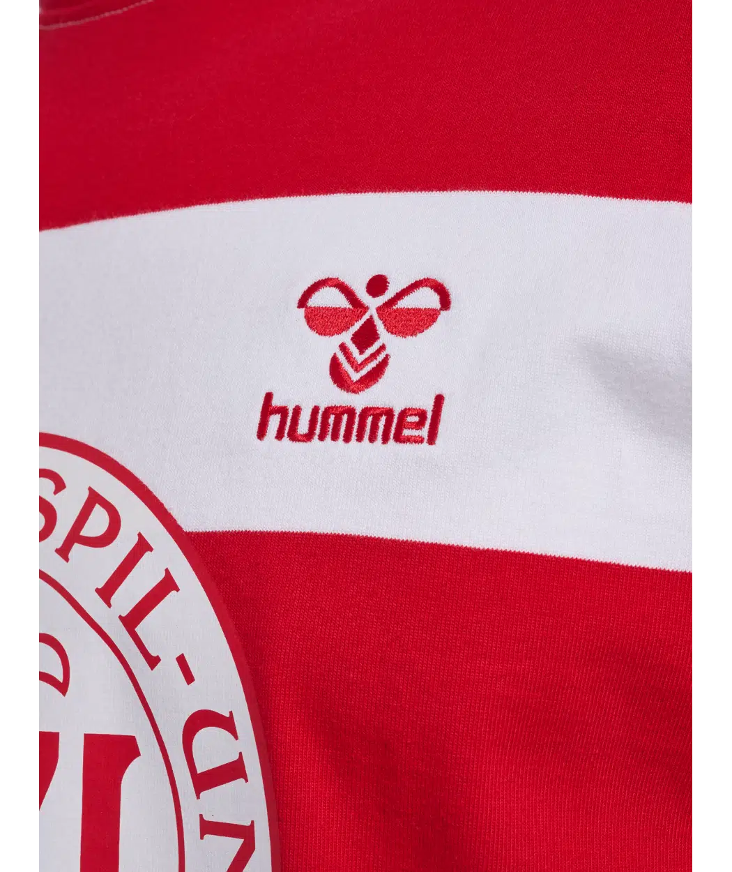 hummel Denmark DBU Fan 24 Striped Tee-Soccer Command