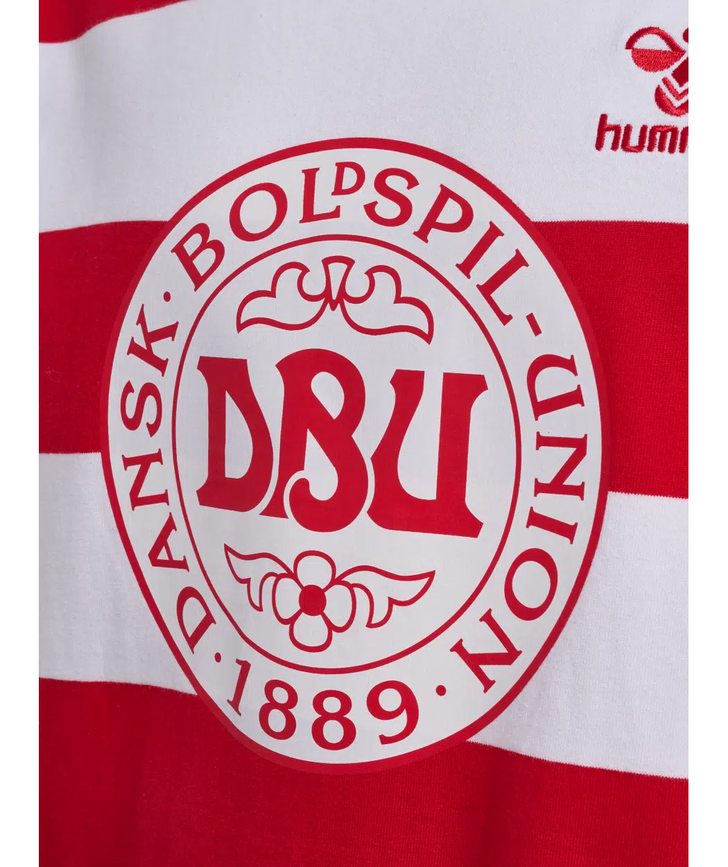 hummel Denmark DBU Fan 24 Striped Tee-Soccer Command