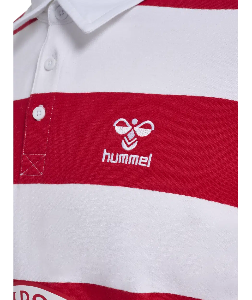 hummel Denmark DBU Fan 24 Rugby Striped Shirt-Soccer Command